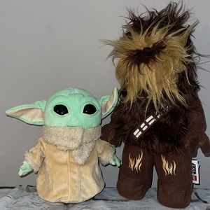 Star Wars Baby Grogu & Chewbacca Plush